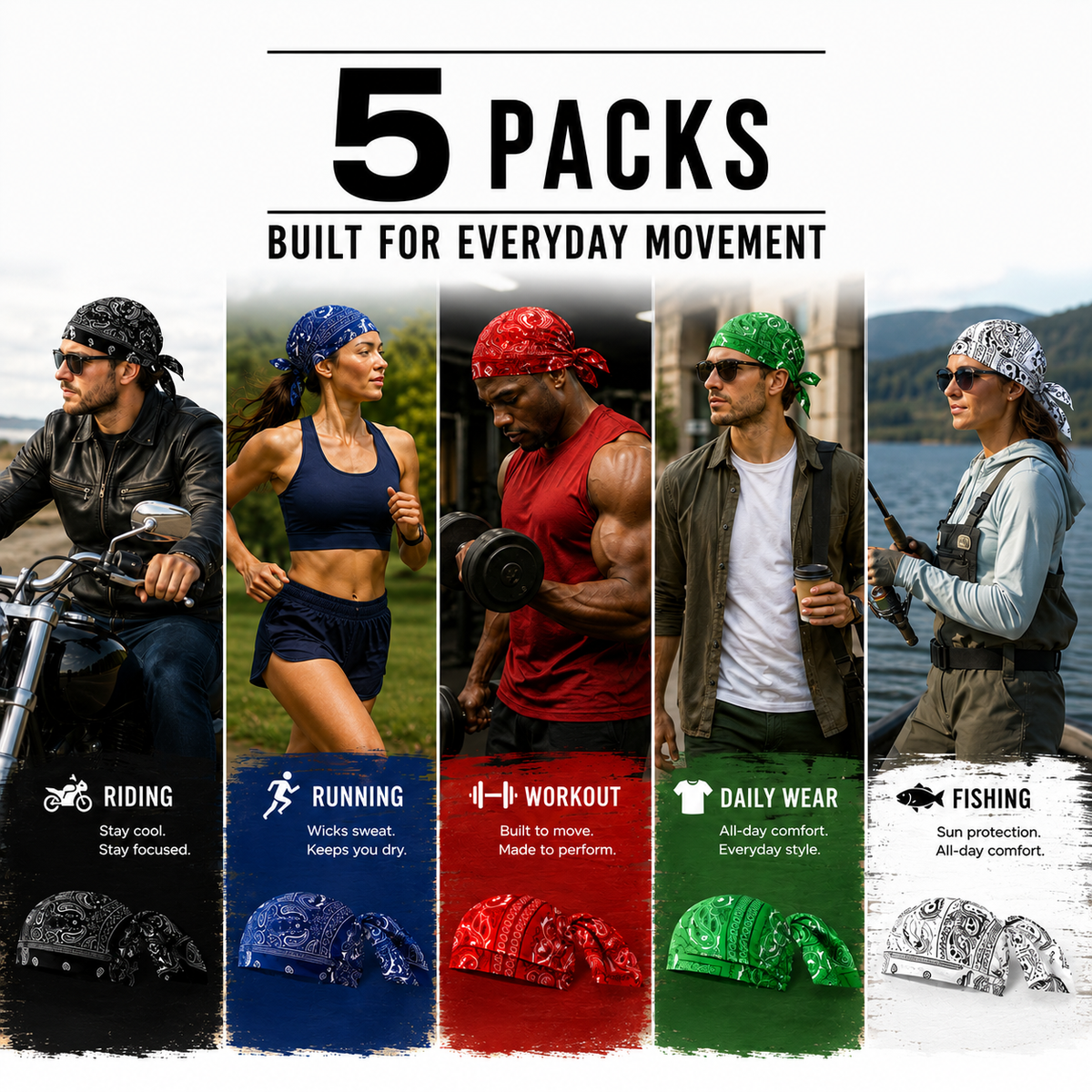 GRAXON Essential Bandanas