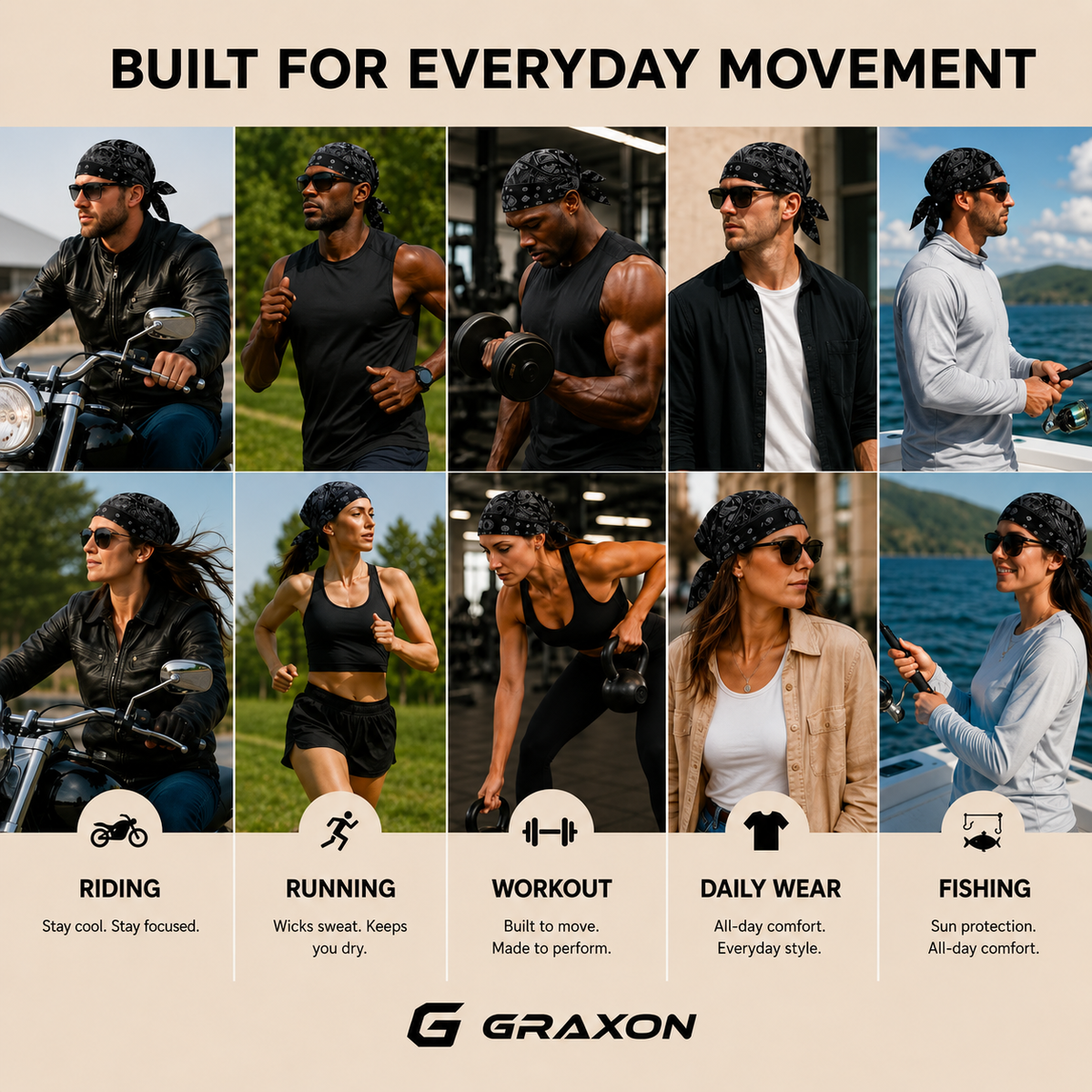 GRAXON Essential Bandanas